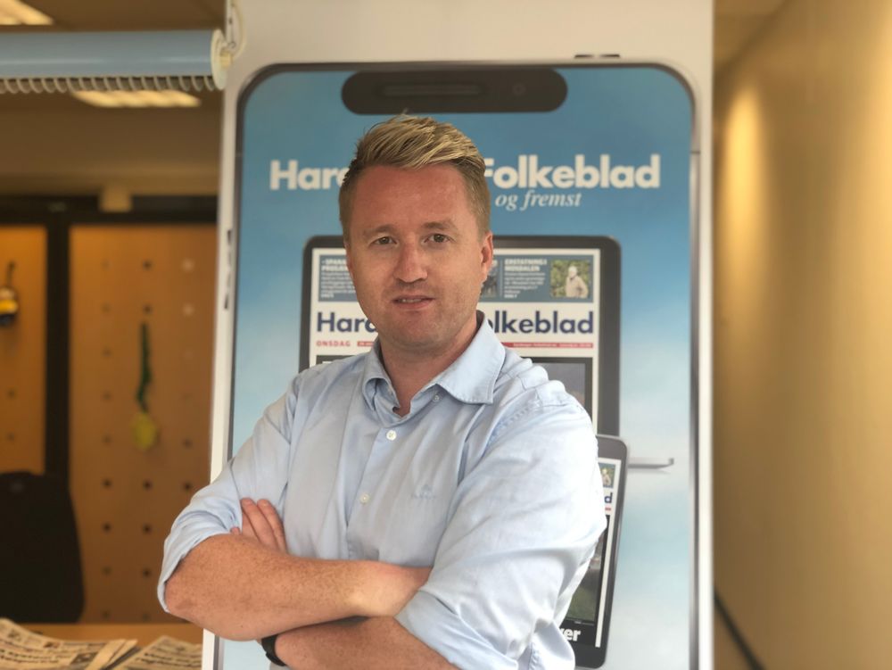 Redaktør Eivind Dahle Sjåstad i Hardanger Folkeblad.