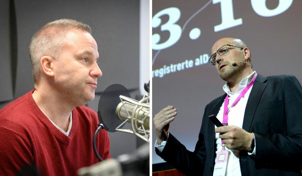 Resett-redaktør Helge Lurås (til venstre) fikk søknaden avslått av MBL og styreleder Pål Nedregotten.