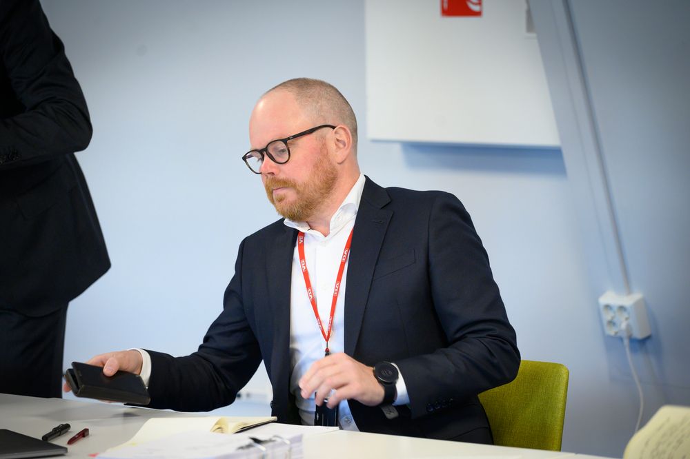 Sjefredaktør Gard Steiro i VG. Her fra Oslo tingrett mandag 7. september.