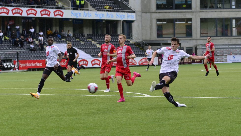 TILBAKE PÅ SPORET: Kristoffe Hoven har ikkje skåra sidan han putta fire mot Kongsvinger i september. Søndag var han attende i målprotokollen.
