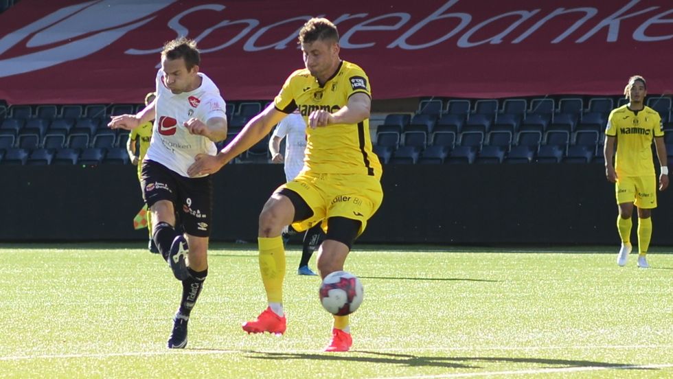 SOGNDAL FOTBALL: Sogndal slo Jerv 3-0 i dag. Endre Kupen skåra sitt første mål på lenge. Biletet er frå ein kamp tidlegare i sesongen.
