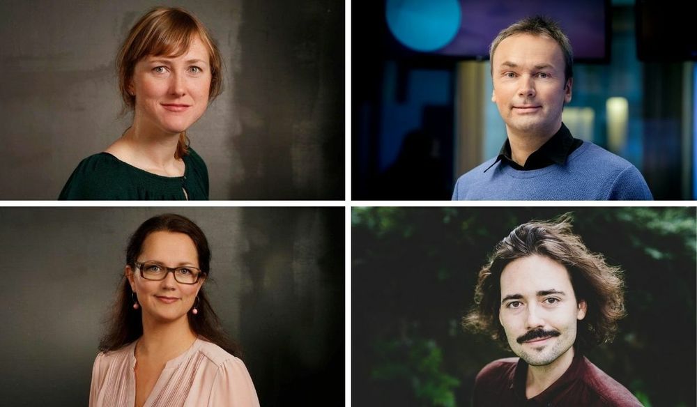 Gry Veiby (øverst fra venstre), Vidar Sem, Lin Beate Gabrielsen og Philip André Johannesborg er blant programlederne som leder «Ukeslutt».