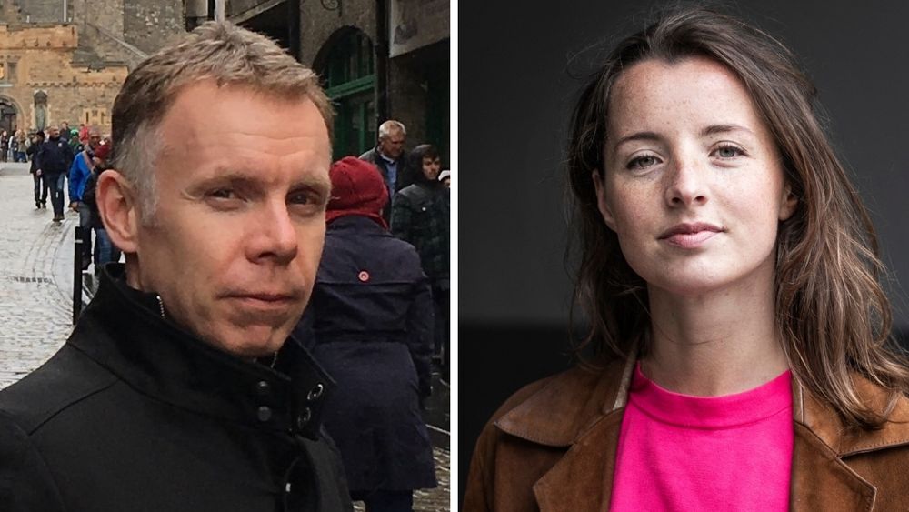 Førstelektor ved OsloMet, Anders Graver Knudsen og Universitas-redaktør Pernille Solheim.