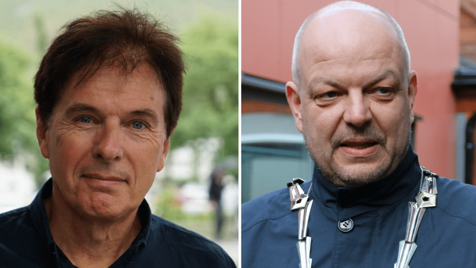 OPNE: Både næringssjef Terje Laberg og ordførar Hilmar Høl er positive til å sjå på alternativet for parkeringsavgift.