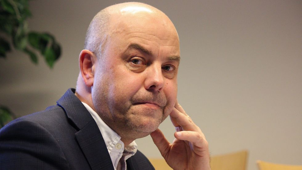 KRAFTSALVE: Ordførar Audun Mo (Ap) i Lærdal er oppgitt.