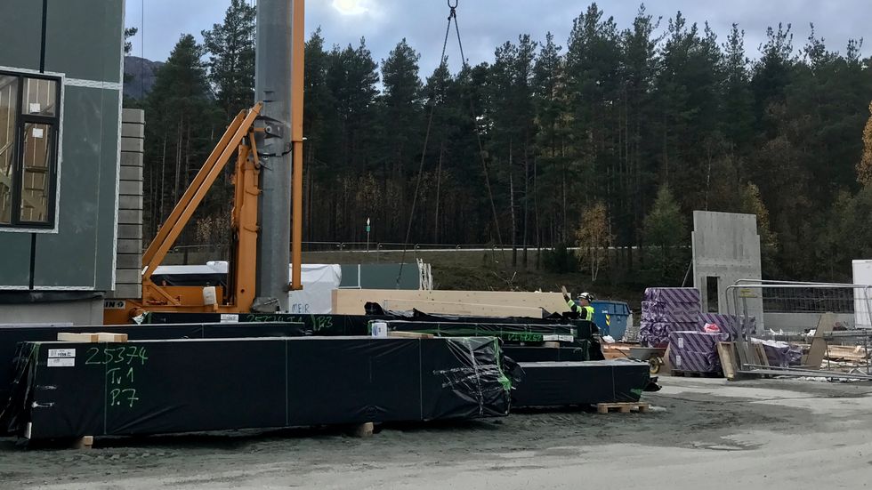 BUDSJETT-SJOKK: På Kaupanger blir det bygd eit vitensenter og ny transportlinje til vidaregåande. Sjølv om alt skal vera ferdig til hausten, er ikkje vitensenteret inne i statsbudsjettet regjeringa har lagt fram.
