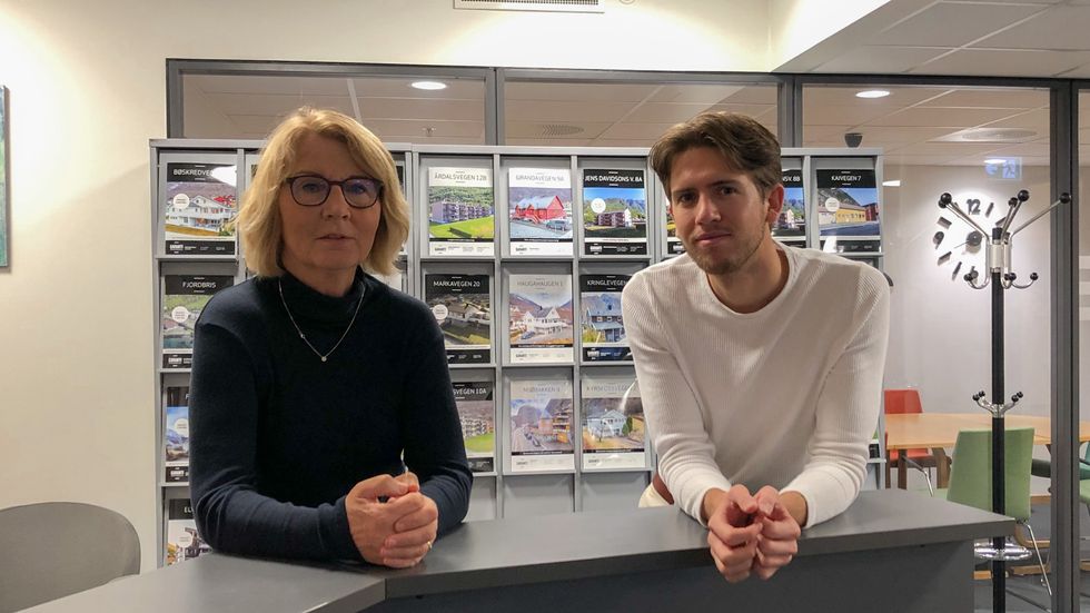POSTITIVE: Greta Steinheim og Erlend Hunshammer Moen