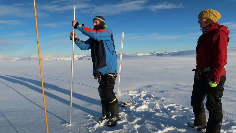 GODT ÅR: 2020 har vore eit godt år for Nigardsbreen, og mange andre brear i Norge. Biletet er frå 2018.