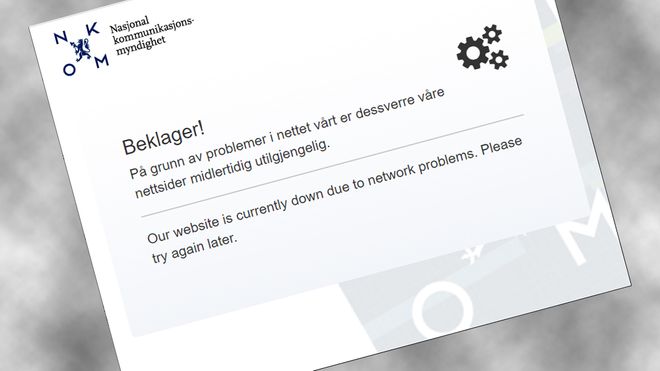 Nkom fikk trøbbel med egen IT-drift i snaut fire timer i dag.