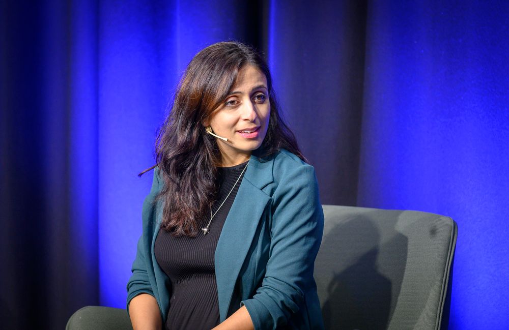 Nestleder Hadia Tajik i Arbeiderpartiet. Her fra Presselosjens 100-årsjubileum i Oslo 22. oktober 2020.