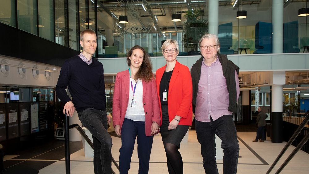 SUJO-staben, fra venstre: Fredrik Bjerknes, Regine Olsen-Hagen, Kristine Holmelid og Per Christian Magnus