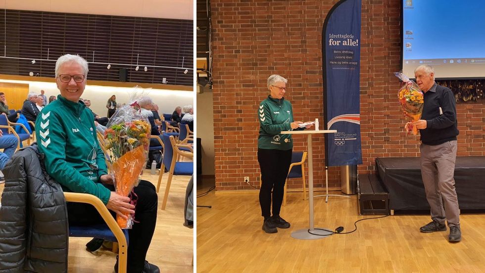ÅRETS ELDSJEL: Ruth Laberg fekk den gjeve prisen, årets eldsjel, av Vestland idrettskrets.