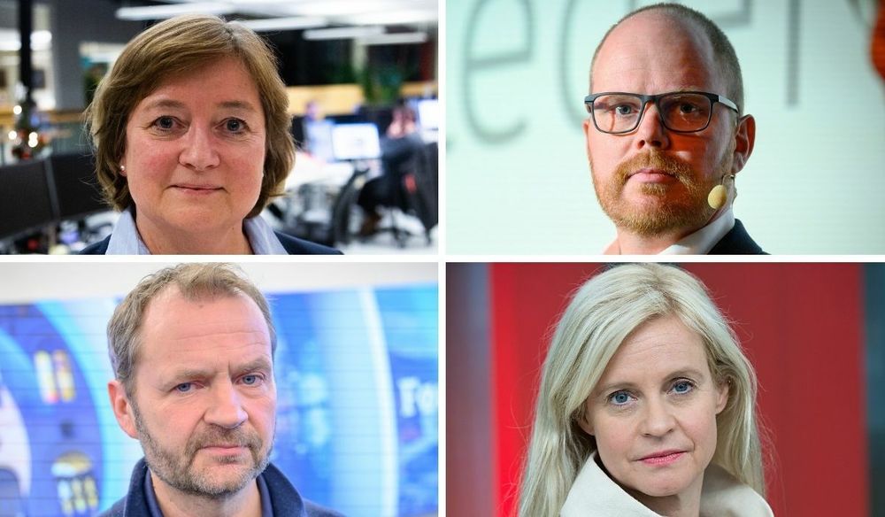 Ansvarlig redaktør i Sunnmørsposten, Hanna Relling Berg, ansvarlig redaktør og administerende direktør i VG, Gard Steiro, redaktør for Nyhetsdivisjonen i NRK, Knut Magnus Berge og TV 2s nyhetsredaktør Karianne Solbrække.