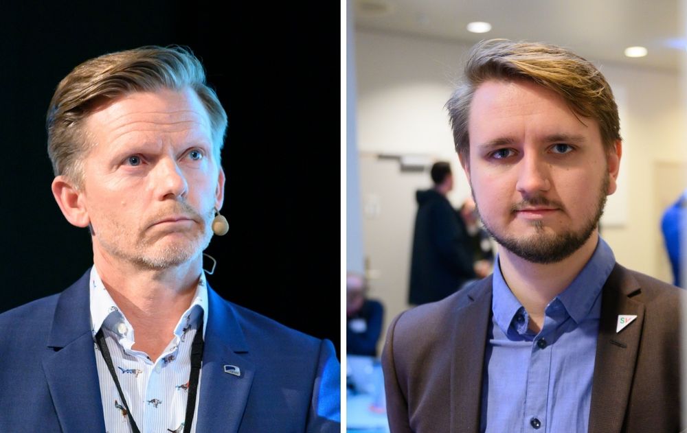 Stortingspolitikerne Tage Pettersen (H) og Freddy Øvstegård lar seg ikke imponere av Frps forslag om å kutte NRKs budsjett med to milliarder kroner.