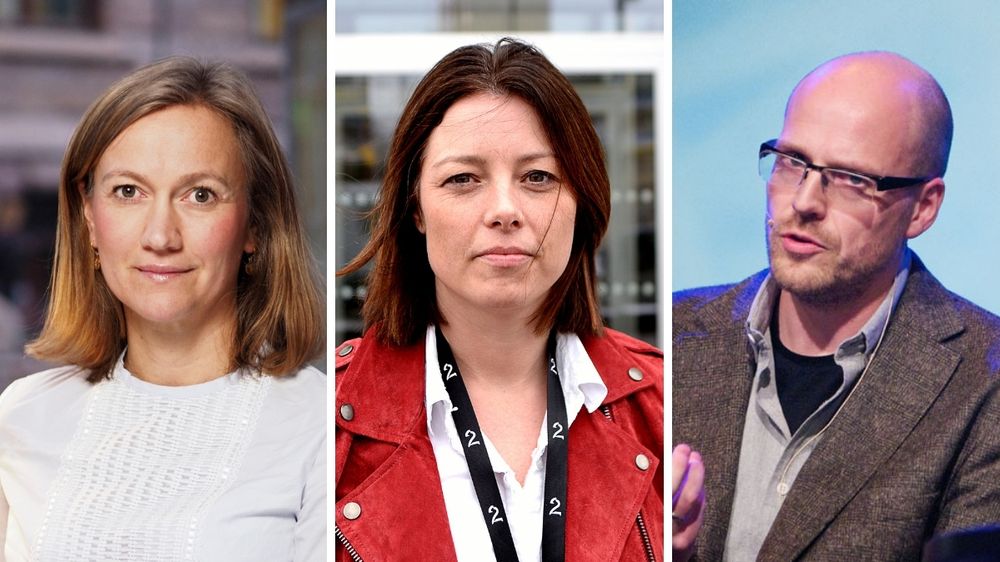Verken Schibsteds administrerende direktør Siv Juvik Tveitnes, TV 2s kommunikasjonsdirektør Sarah Willand eller Amedias direktør Pål Nedregotten er positive til store kutt i NRKs budsjett.