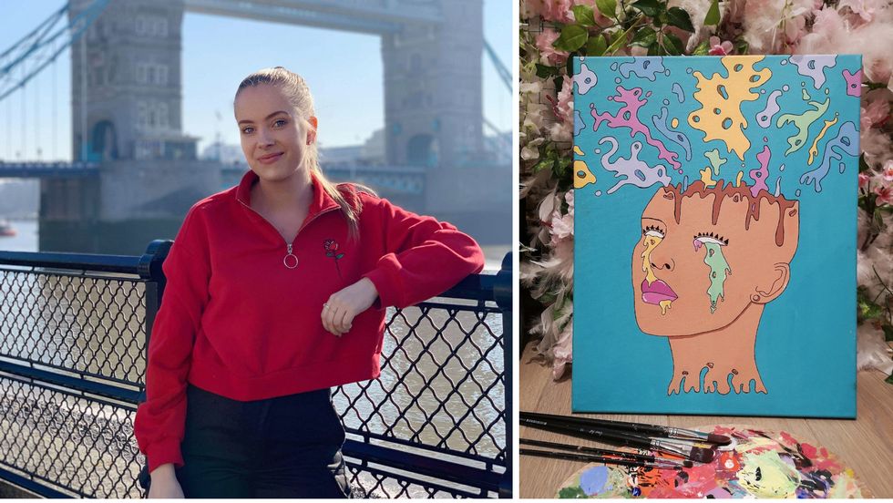 KReATIV: Frida Skoglie er ei kreativ sjel. Det hjalp på når ho vart arbeidsledig for andre gong.