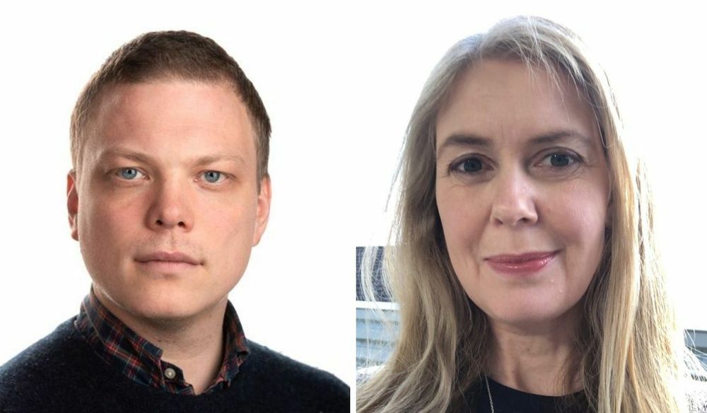 Utvalgsleder og journalist i Aftenposten, Christian Sørgjerd og nestleder i NRKJ og medlem av utvalget, Hege Fagerheim.