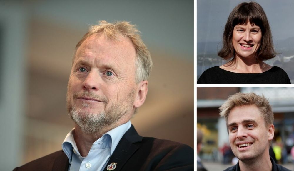 Raymond Johansen (fra venstre), Rina Mariann Hansen og Eivind Trædal gleder seg alle over etableringen av Avisa Oslo.