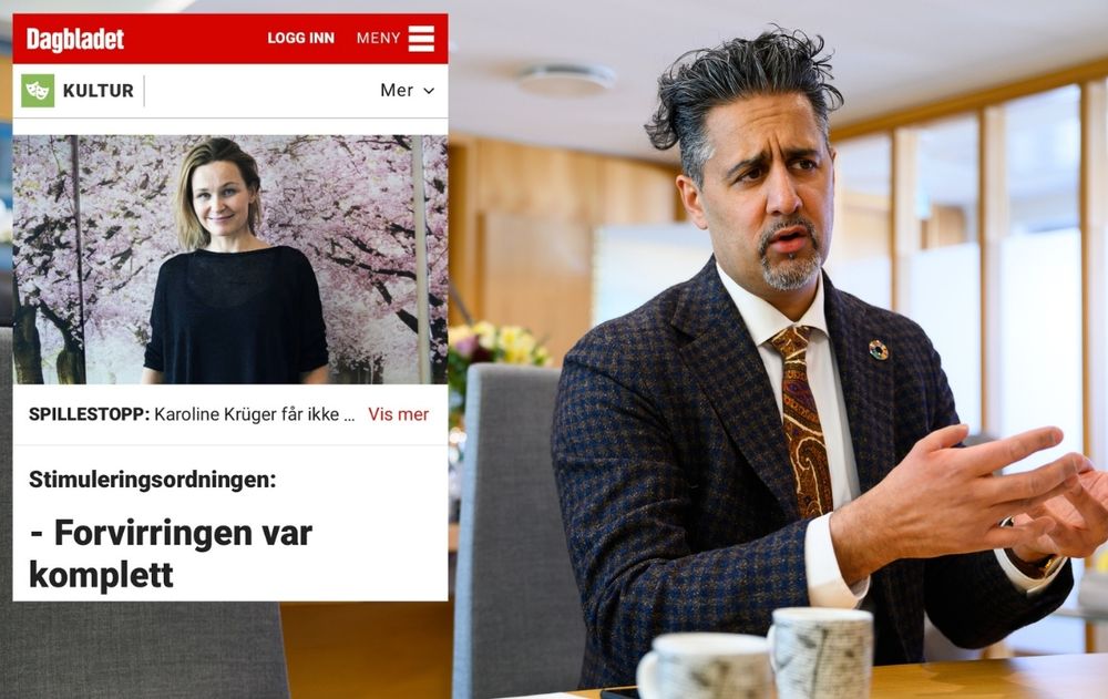 Kulturminister Abid Q. Raja var ikke fornøyd med at Dagbladet publiserte en sak der han fikk kritikk, uten å ta med hans tilsvar.