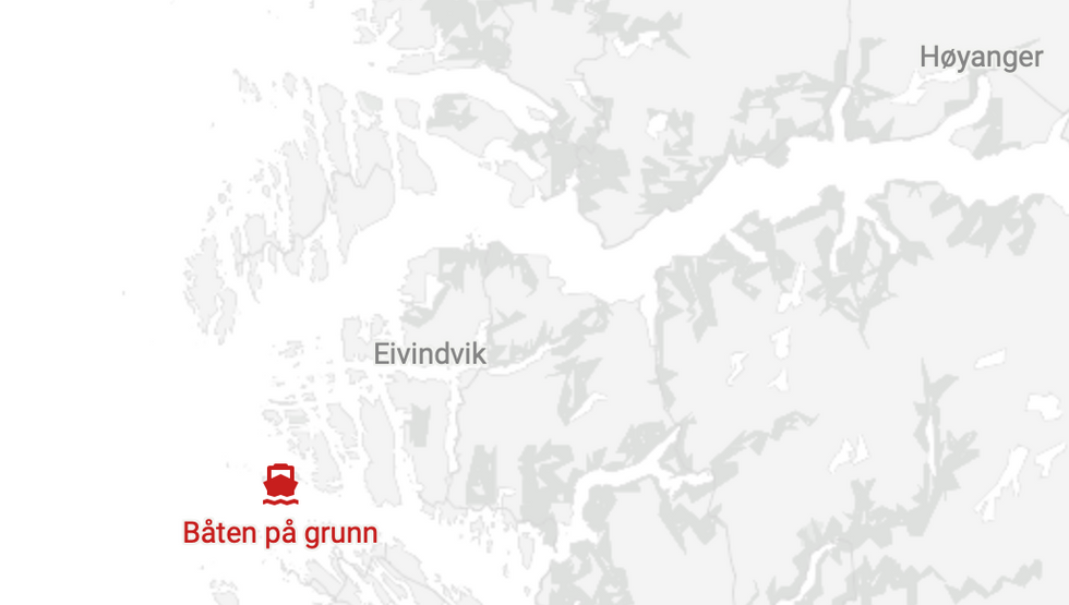 PÅ GRUNN: Hendinga skal ha skjedd rett aust for øya Røytinga.