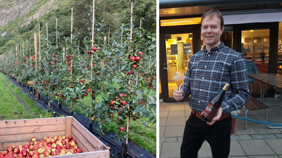 NØGD: Fredrik Hestetun seier han har hatt ein veldig bra lanseringsdag.