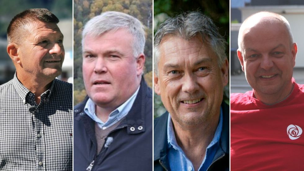 INTERESSERTE: Trygve Skjerdal, Ivar Kvalen, Petter Sortland og Hilmar Høl er alle interesserte i prosjektet.