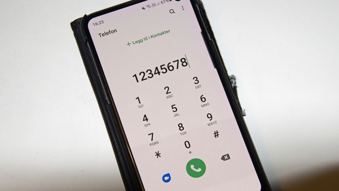Telefonappen på en Samsung-mobil