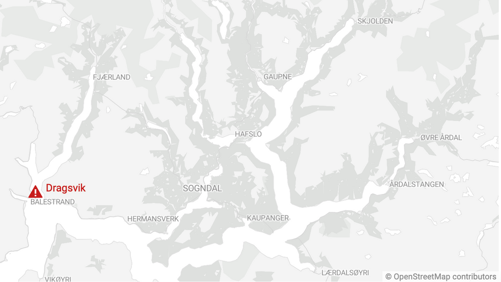 Ulykka skal ha skjedd ved Dragsvik ferjekai