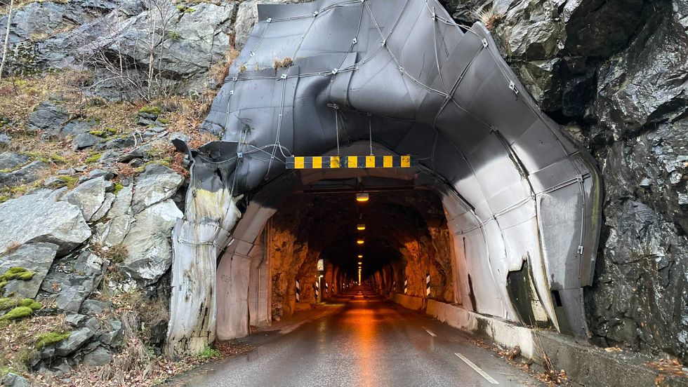 NATTESTENGD: Frå 26. januar vert tunnelen nattestengd, men det vil då bli mulig å køyre gjennom på kveldstid.