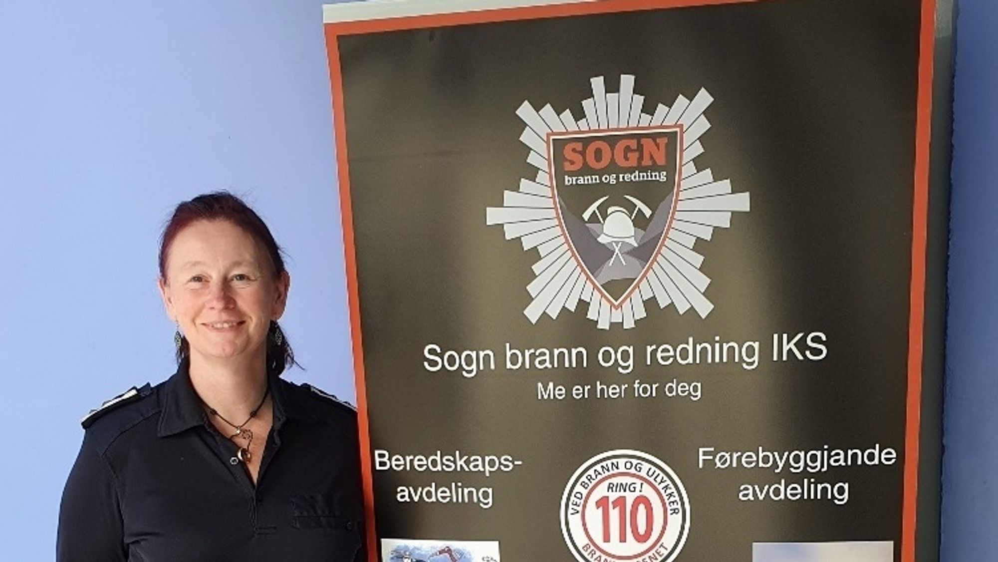 LEIAR: Torill Anita Segtan er leiar på førebyggande avdeling i Sogn brann og redning.