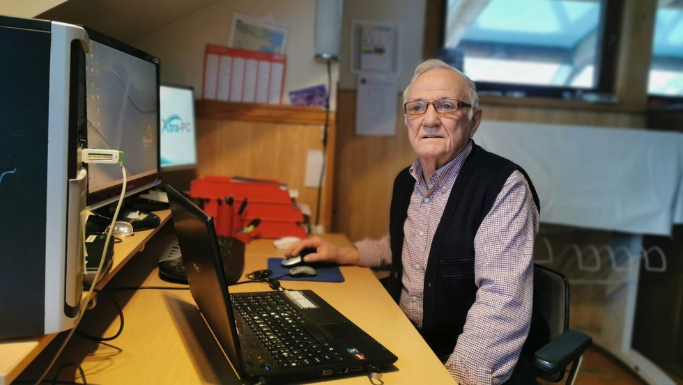 OPPFINNSAM: – Eg har alltid vore nysgjerrig på ting, seier Dagfinn Bondevik. No jobbar han med å utvikle ein heilt ny språk-app, retta inn mot arbeidslivet.
