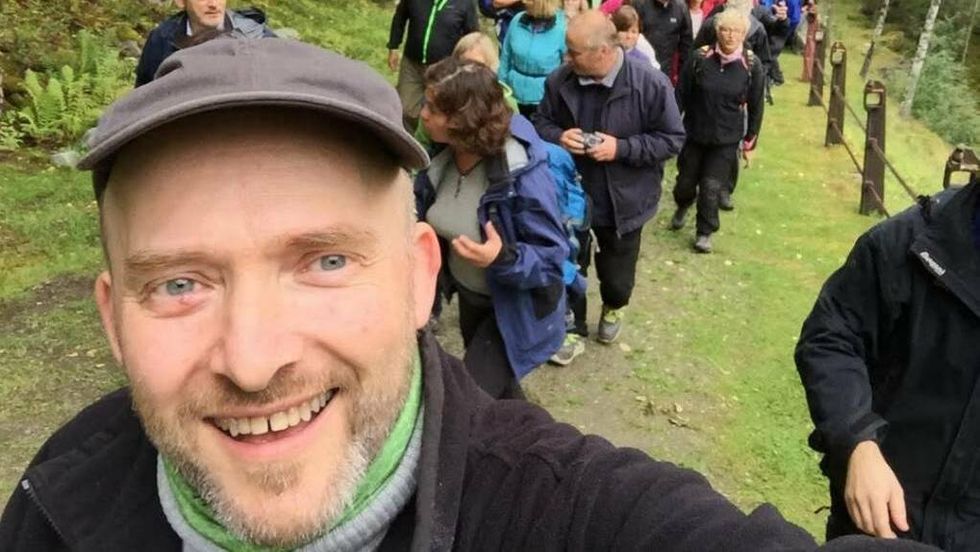 SPENT: Jon E. Tamnes Gler seg til å kunne nytte seg av tilboda til det nye bakeriet.