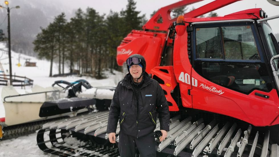 LABER: Det er ikkje nokon grunn til å smile av årets sesong for Sogn skisenter.