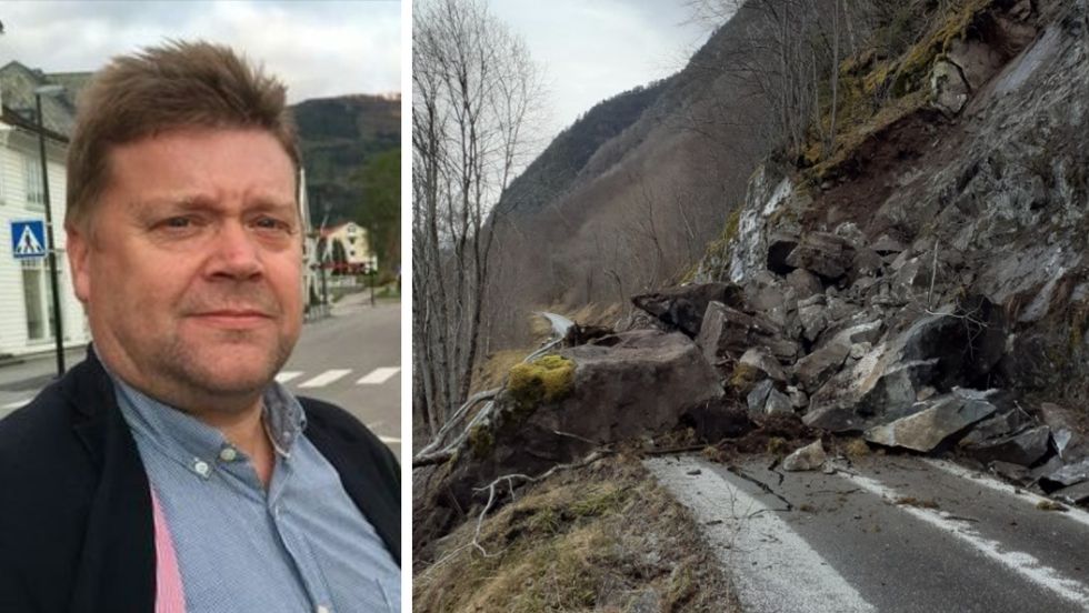 LEI: Ordførar i Vik Roy Egil Stadheim meiner det er på høg tid at fylkeskommunen tek Fv5600 på alvor.