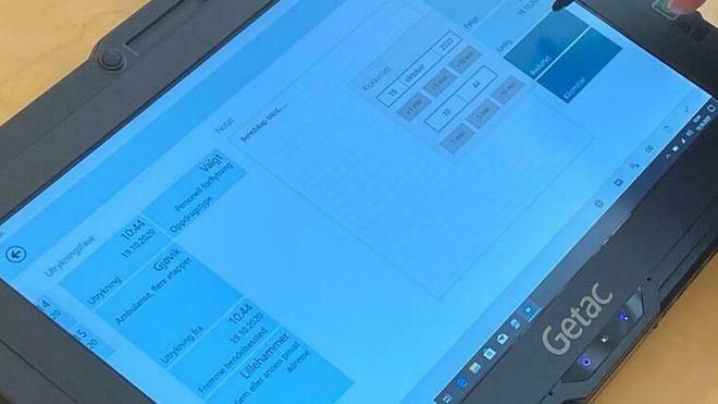 Elektronisk pasientjournal for bruk i ambulanser.