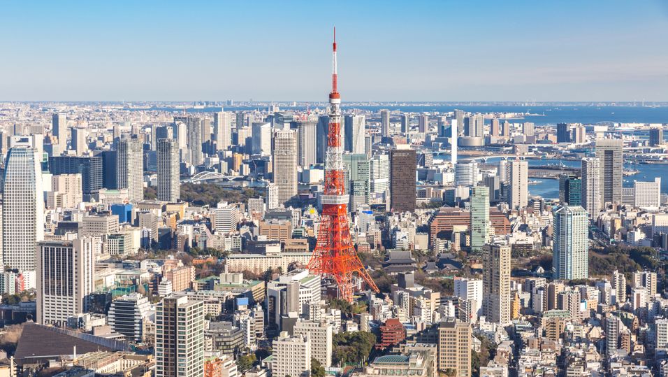 Japanske myndigheter ønsker å få hånd om minst 10 prosent av patentene for 6G-teknologi. Her representert med byen Tokyo.
