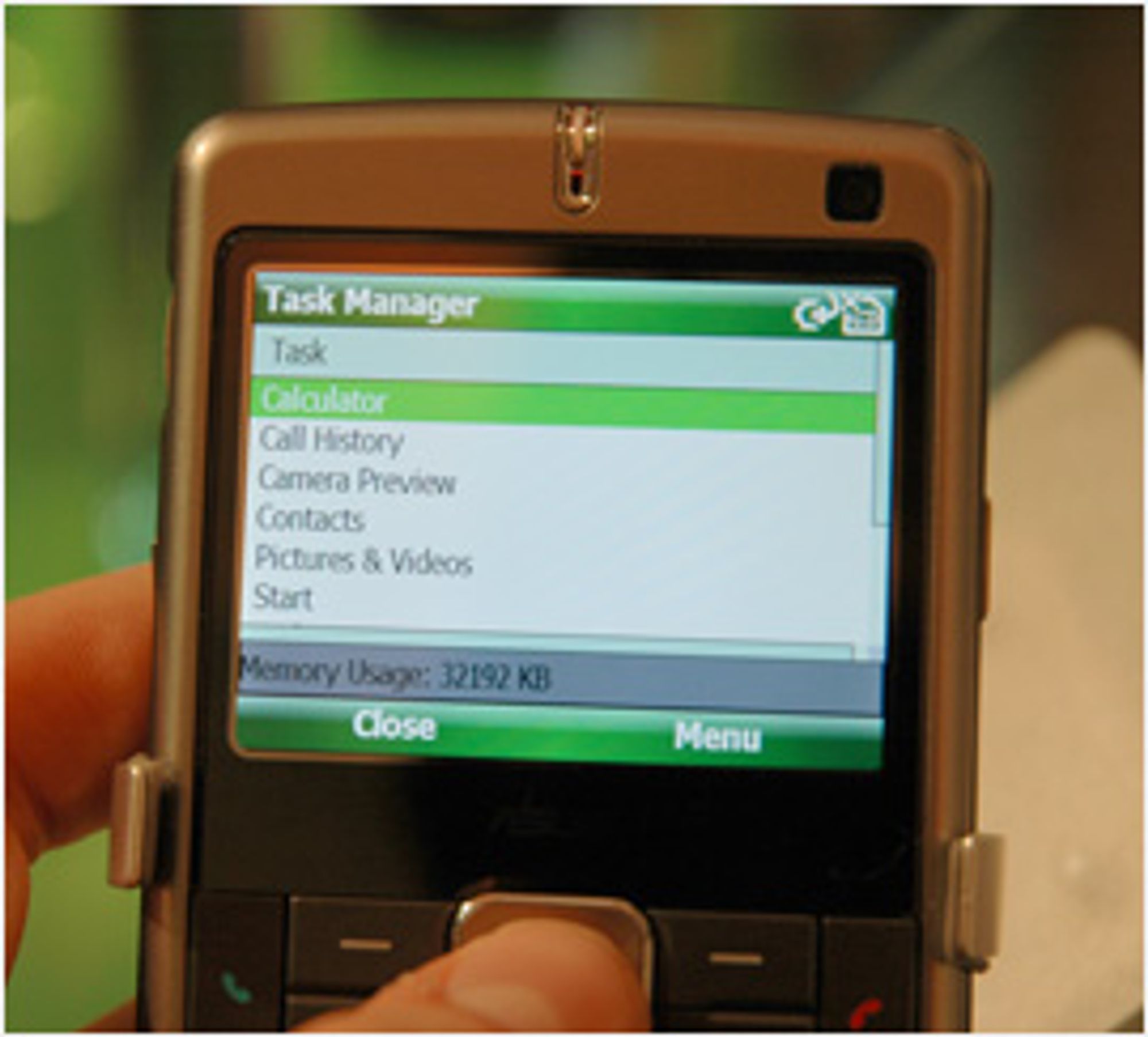 Windows Mobile 6 har litt slitsom oppgavebehandling