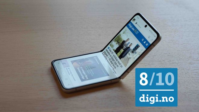 Halveis bretttet telefon med digi.no på skjermen