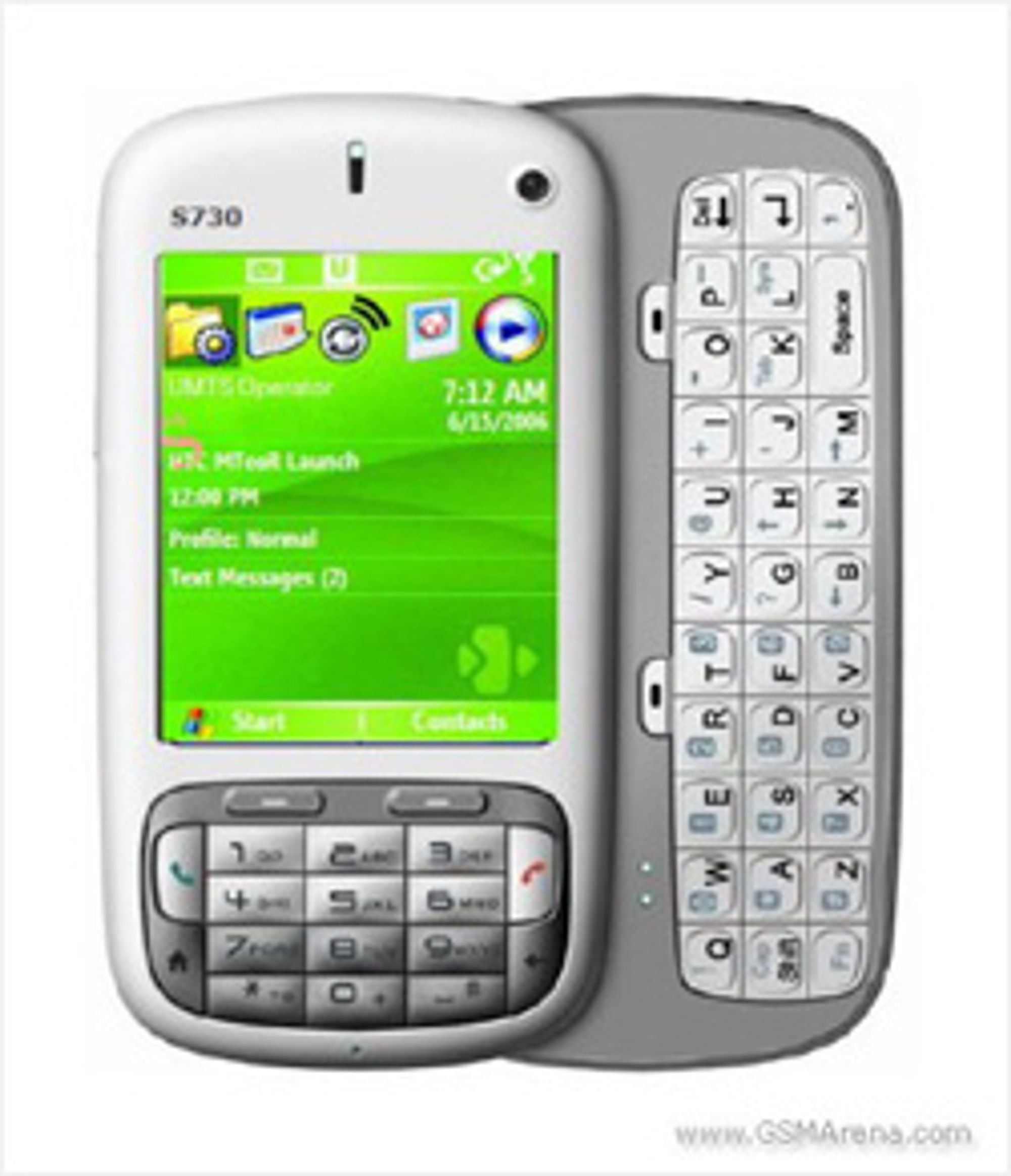 S730 har fullt tastatur