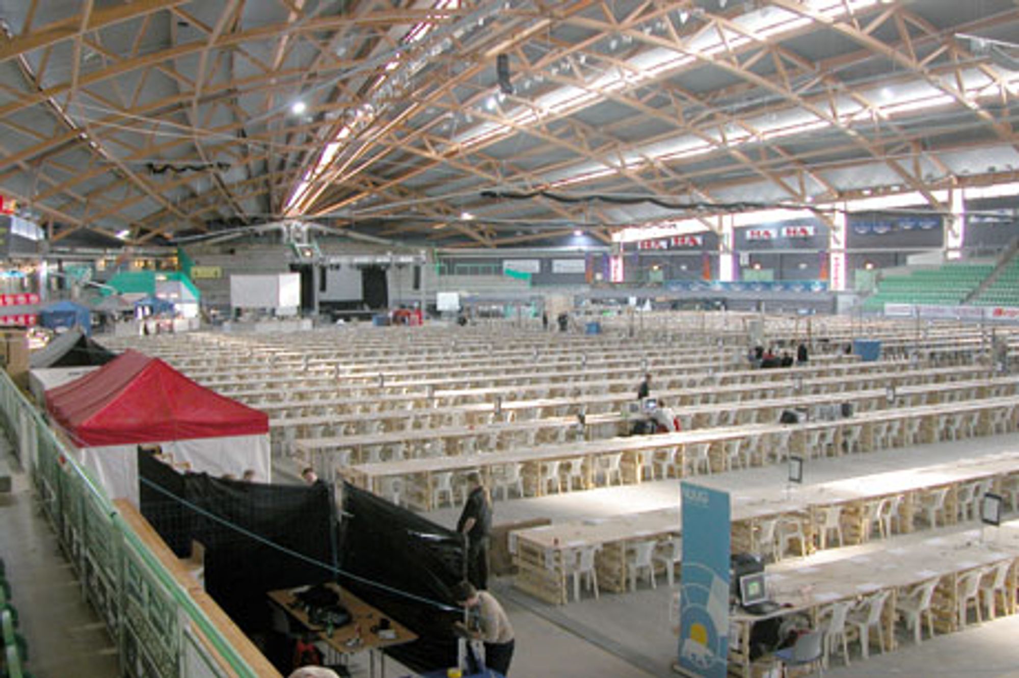 I morgen skal hallen fylles. Foto: Magnus Blaker, TG05