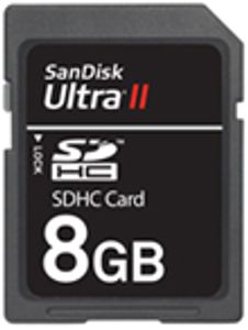SanDisk Secure Digital Ultra II SDHC 8GB High Performance Card