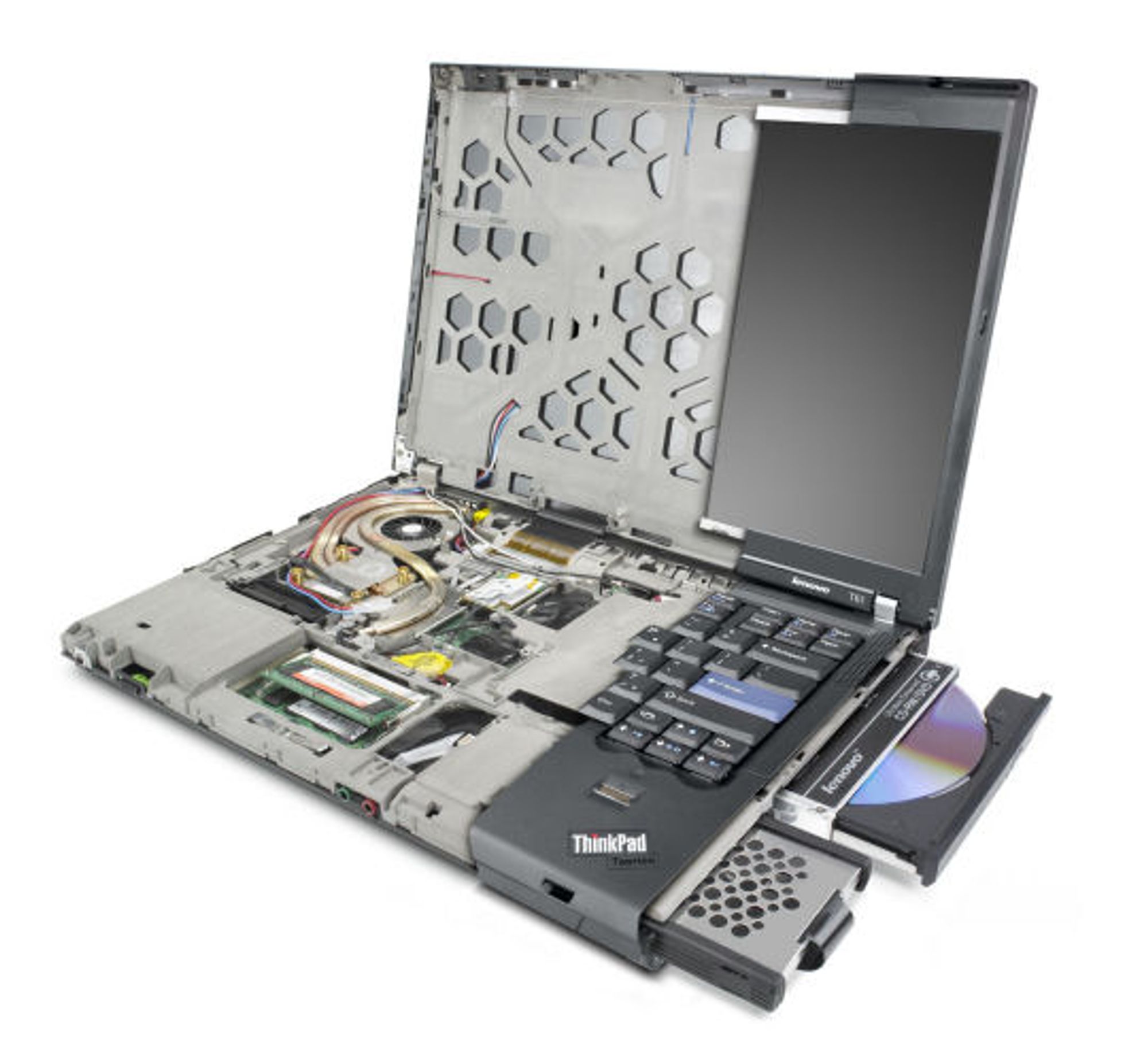 Thinkpad T61 i noe avkledd tilstand