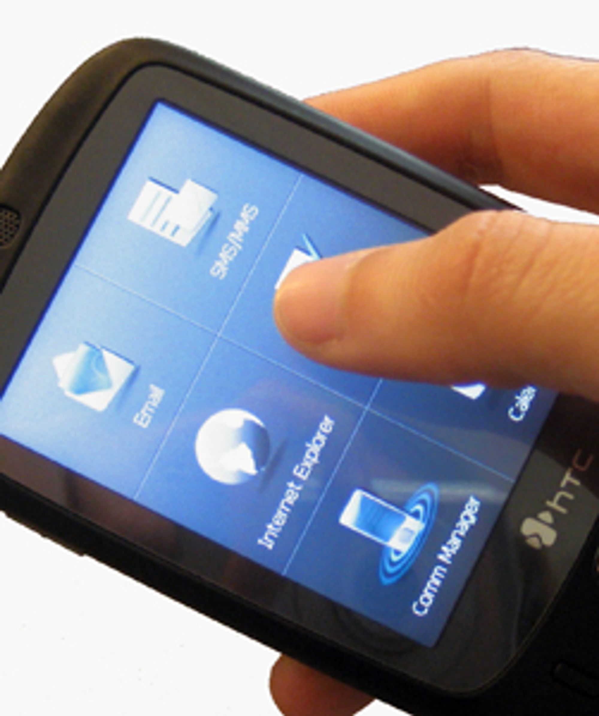 HTC Touch er en av få telefoner helt uten talltaster. (Foto: Silje Gomnæs)