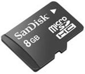 SanDisk MicroSDHC 8GB