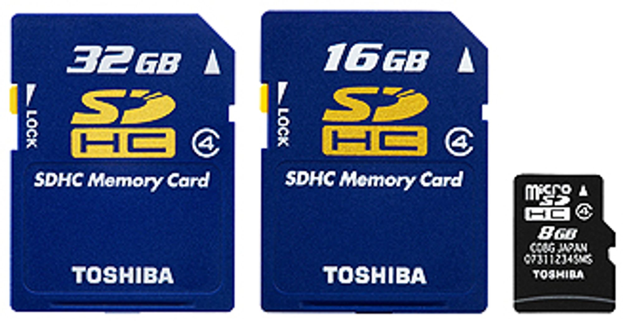 Nye minnekort fra Toshiba.