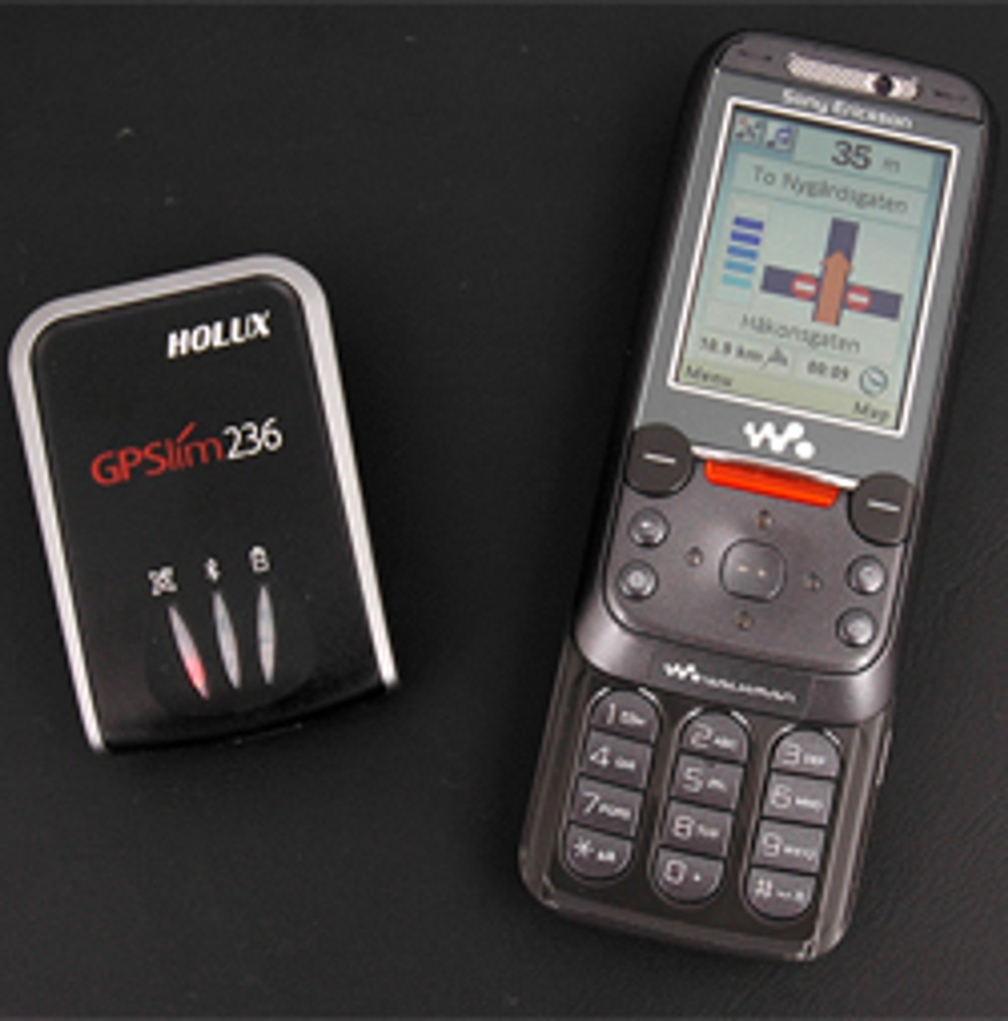 Du trenger en egnet mobil og en Bluetooth-basert GPS-mottaker.