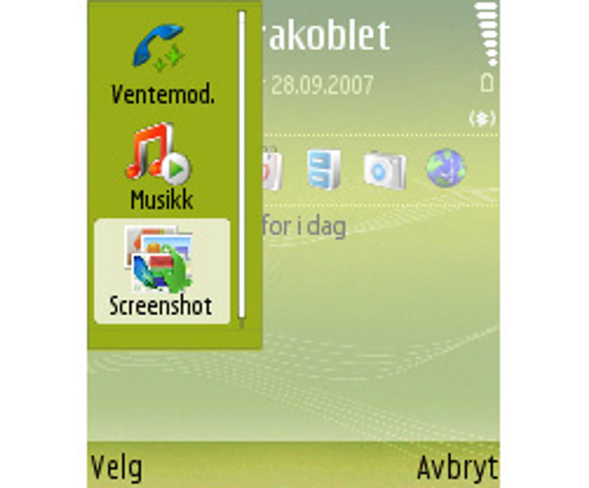 Programmene lukker du ved å trykke på telefonens c-tast. (Alle foto: Silje Gomnæs)
