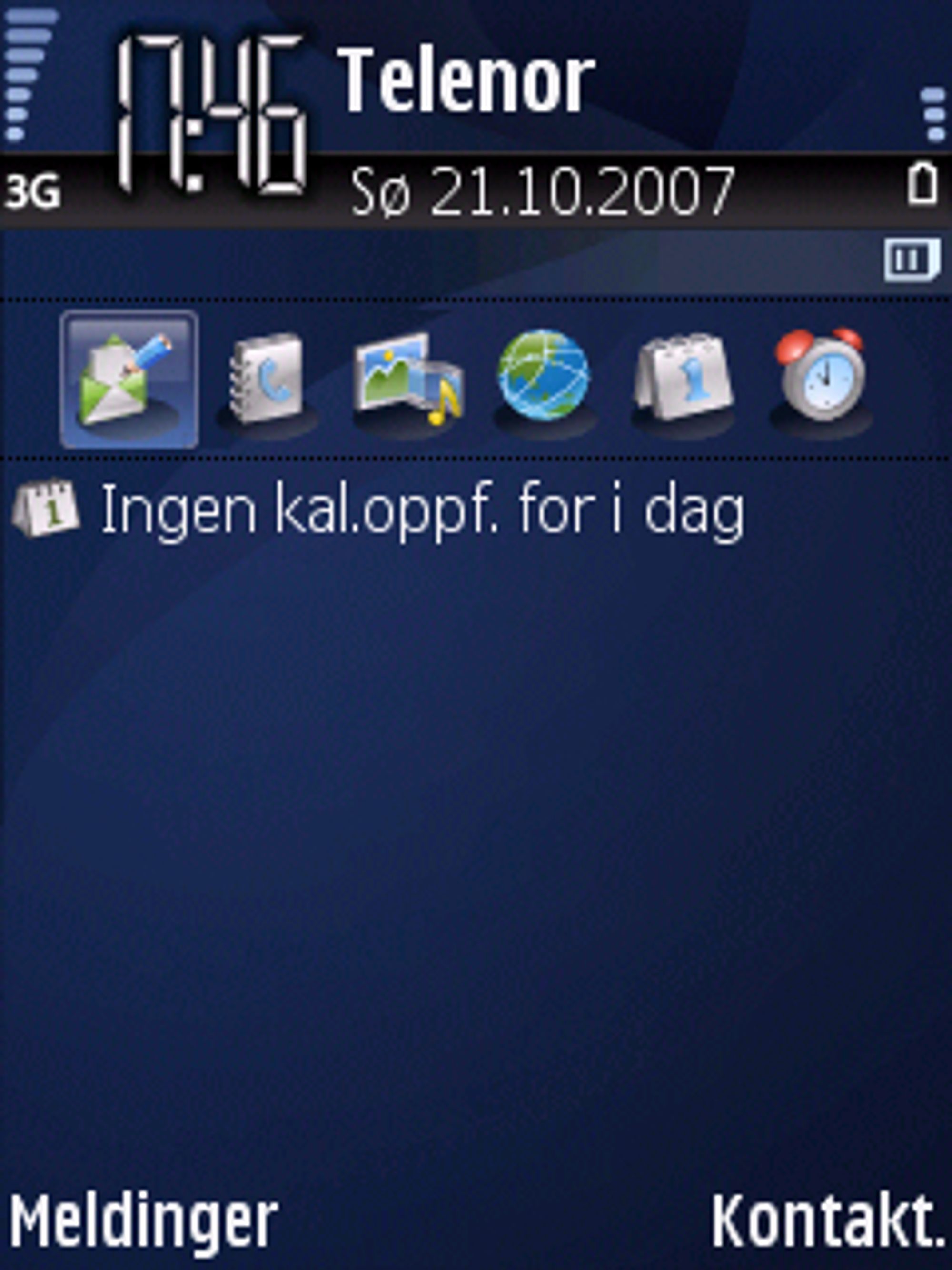 Dette er svært likt det du finner på Nokia Series 60-telefoner.