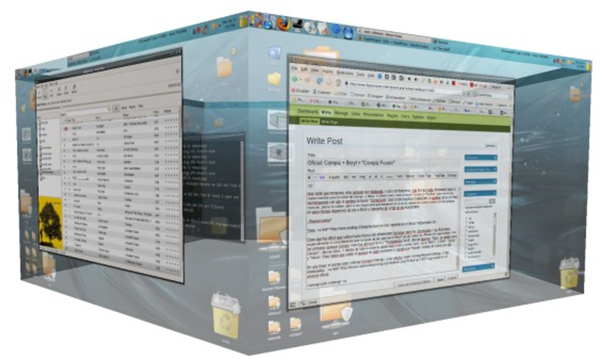 Compiz kuben