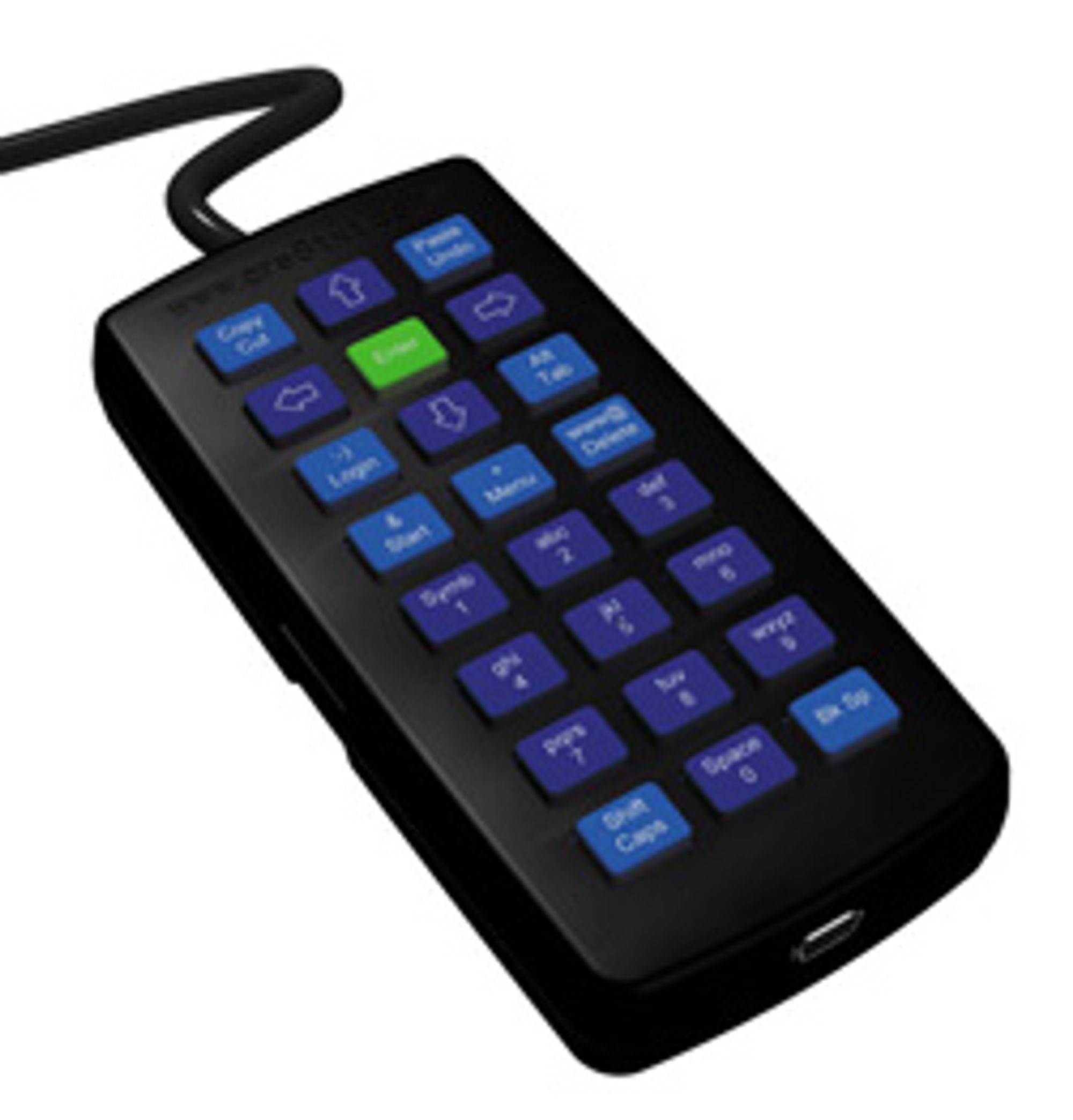Slik ser SMS-tastaturet til PC ut. (Foto: Cre8txt)